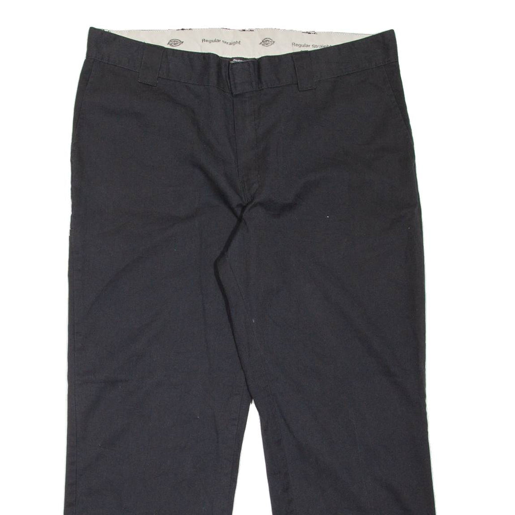 DICKIES Workwear Mens Trousers Black Regular Straight W40 L30