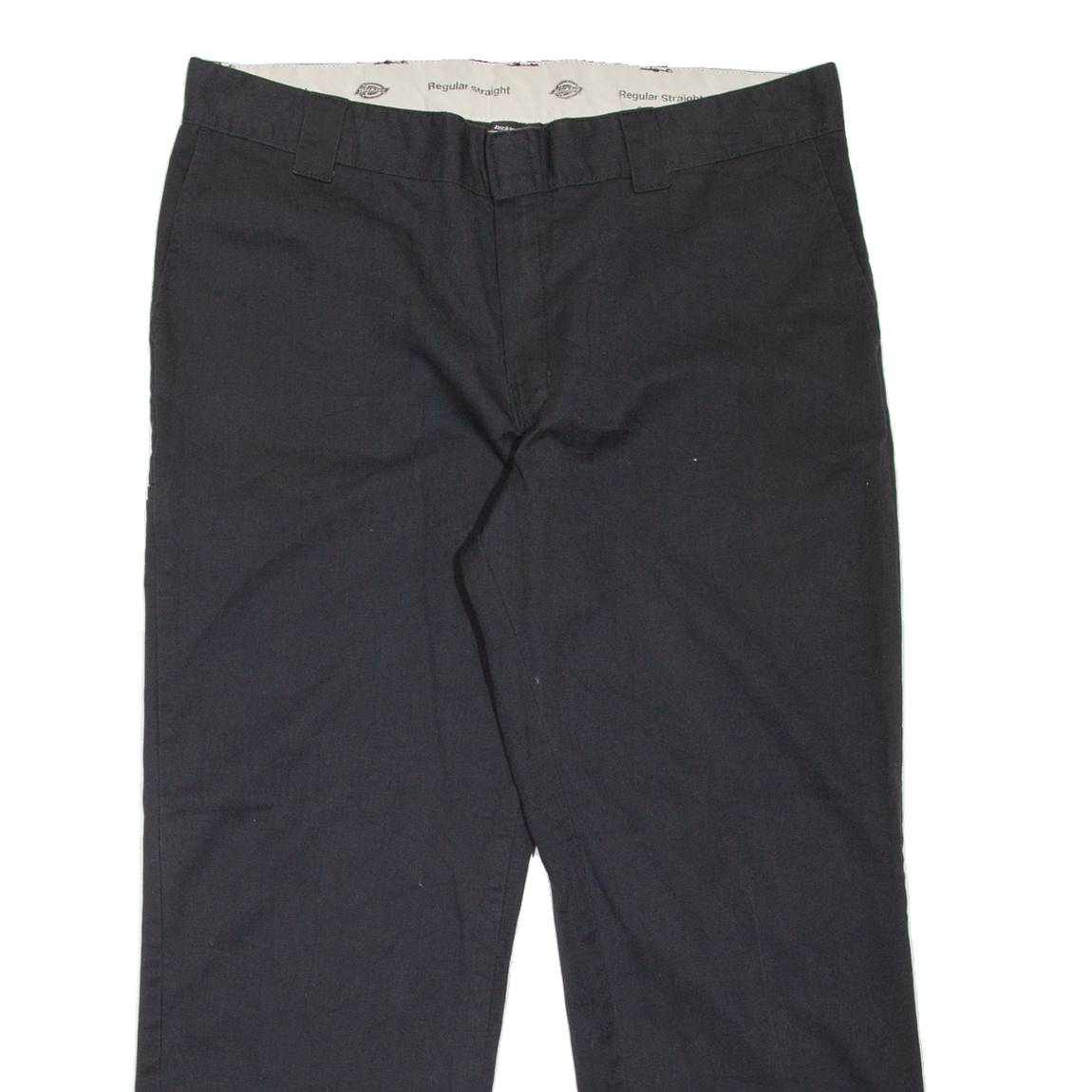 DICKIES Workwear Mens Trousers Black Regular Straight W40 L30