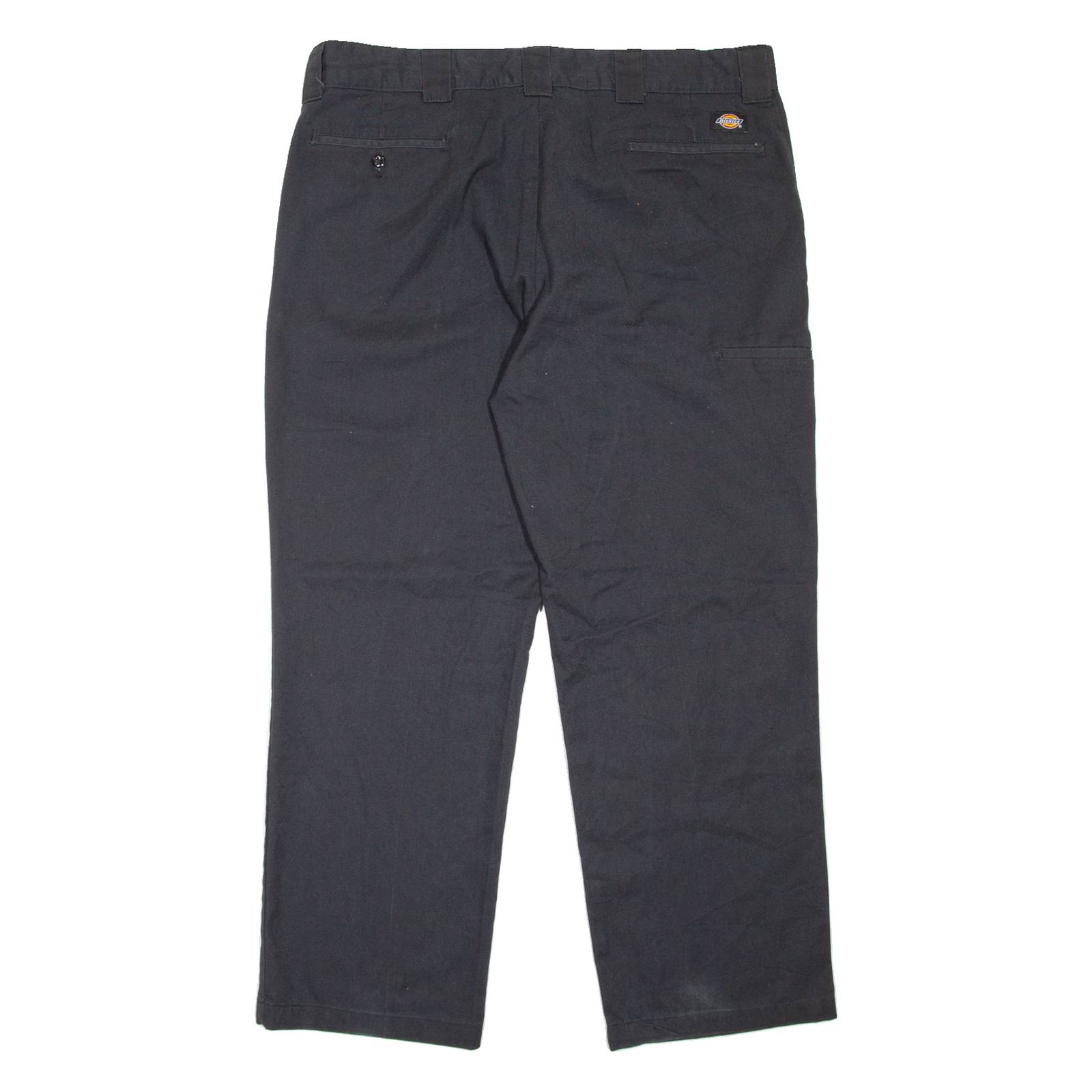 DICKIES Workwear Mens Trousers Black Regular Straight W40 L30