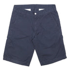 CARHARTT WIP Mens Shorts Navy Casual Cotton M W32 Comfortable Summer Wear