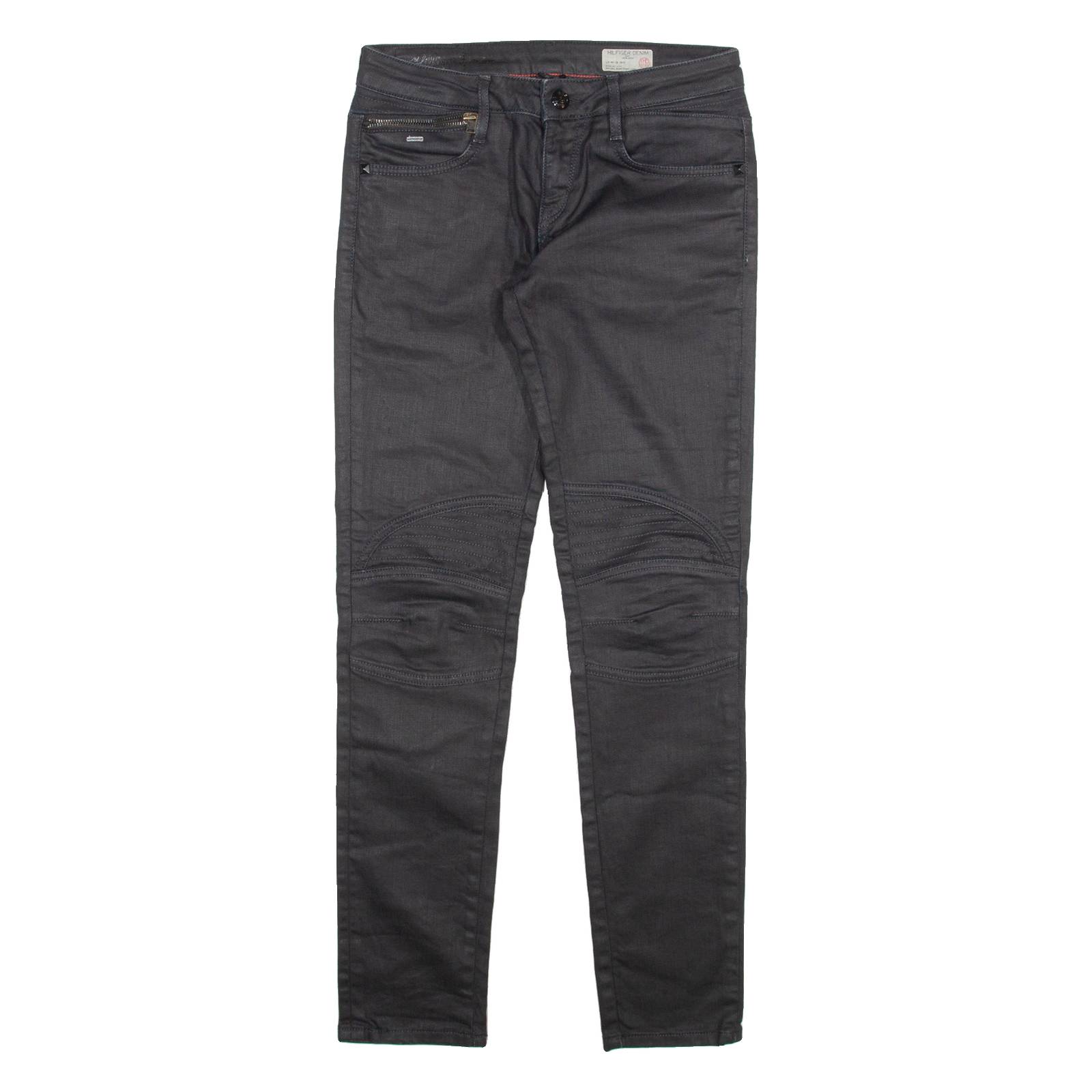 HILFIGER DENIM Womens Jeans Black Slim Skinny W27 L30