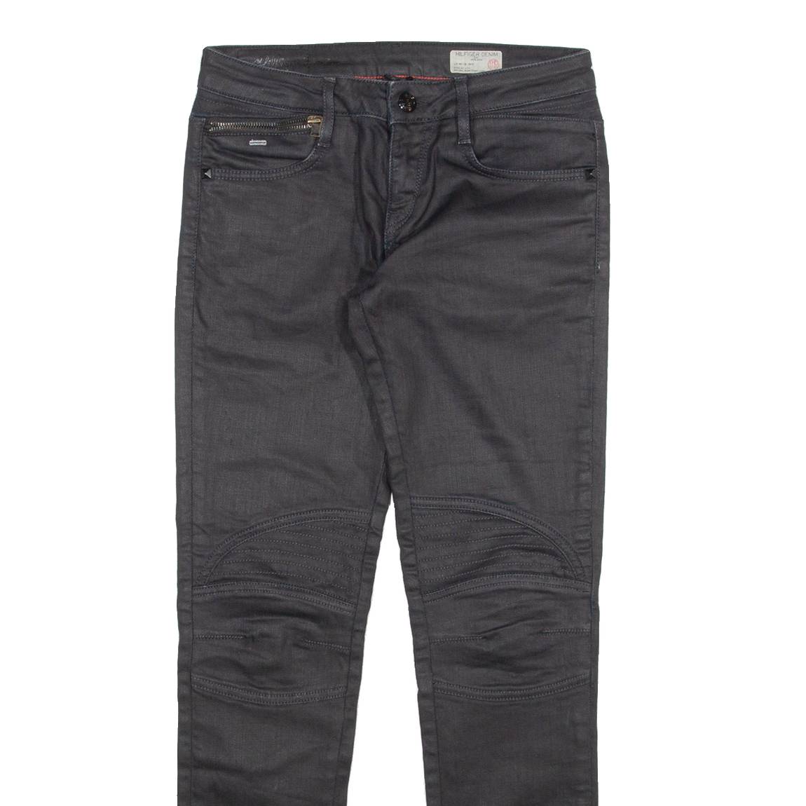HILFIGER DENIM Womens Jeans Black Slim Skinny W27 L30