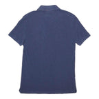 LACOSTE Mens Blue Short Sleeve Plain Polo Shirt S Classic Cotton Blend Casual