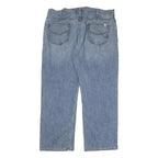 CARHARTT Mens Loose Blue Denim Light W40 L32 Zip Cotton Blend Jeans