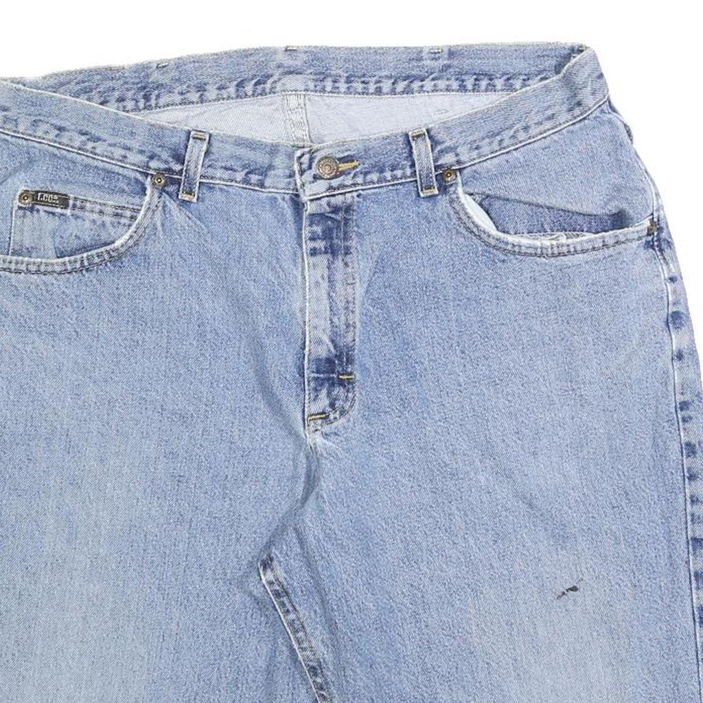 LEE Mens Denim Blue Casual Shorts L W36 Classic Fit Cotton Blend Comfort