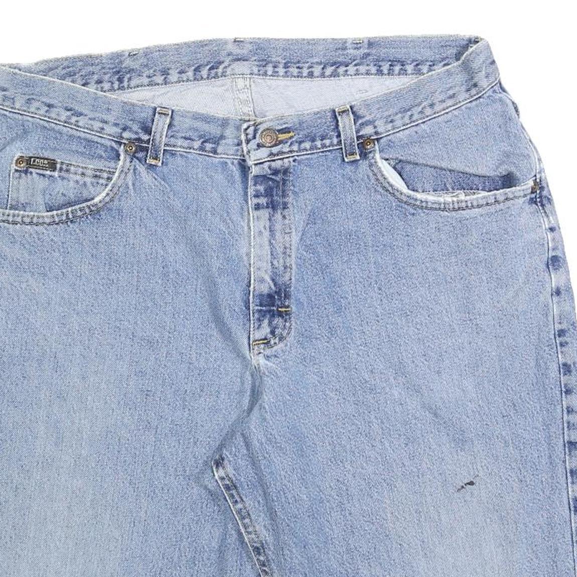 LEE Mens Denim Blue Casual Shorts L W36 Classic Fit Cotton Blend Comfort