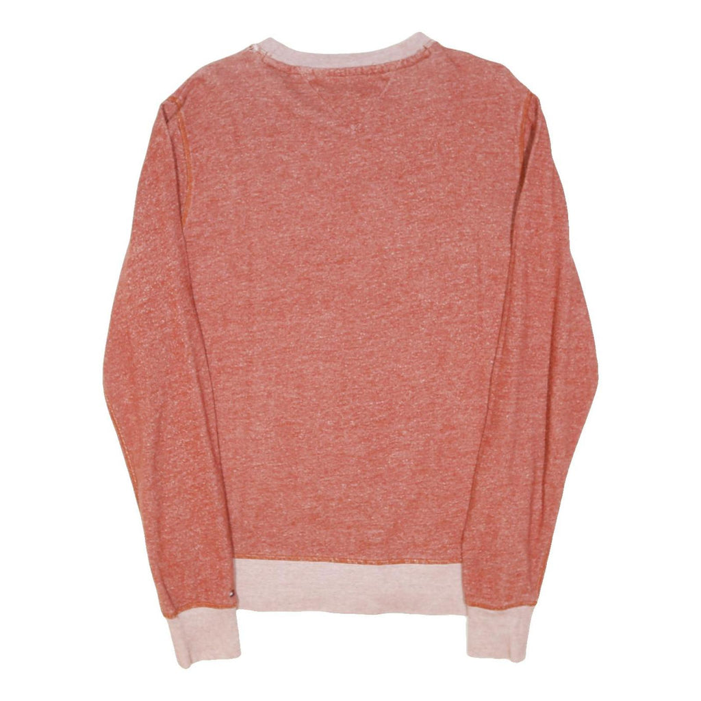 TOMMY HILFIGER Mens Red Crew Neck M NYC Cotton Blend Pullover Sweatshirt