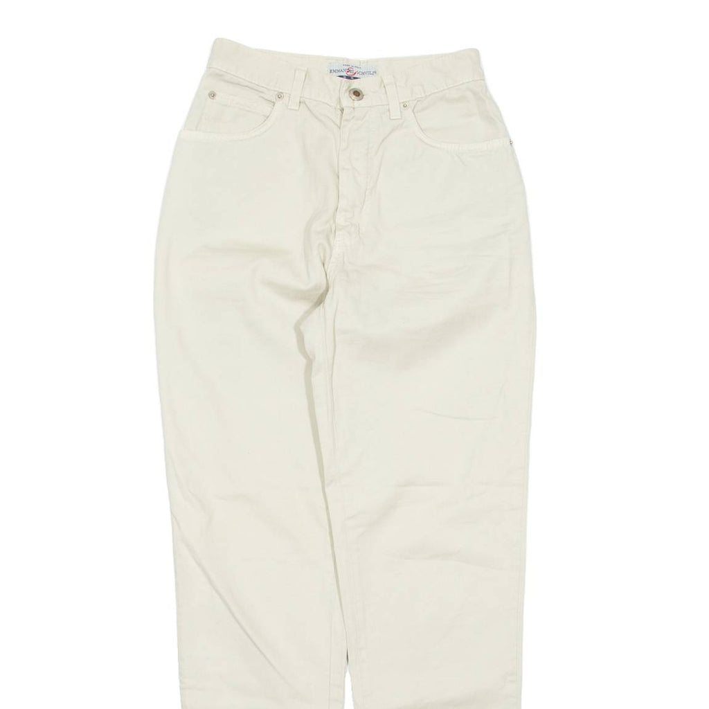 EMMANUEL SCHVILI Betty Boop Mens Trousers Cream Tapered 90s W24 L30