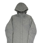 JACK WOLFSKIN Womens Grey Outdoor Jacket UK 10 Polyester Blend Hooded Quilted