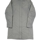 JACK WOLFSKIN Womens Grey Outdoor Jacket UK 10 Polyester Blend Hooded Quilted
