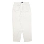 DOCKERS Womens Cotton White Relaxed Tapered Trousers W30 L29 Classic Casual