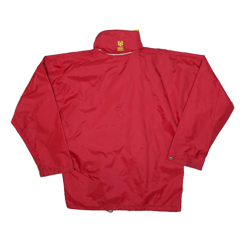 HELLY HANSEN Mens Red & Yellow Outdoor Jacket XS Polyester Zip Retro Sportswear