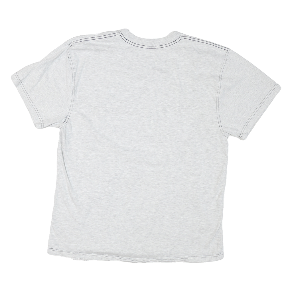 CHAMPION Mens White Graphic T-Shirt XL Short Sleeve Crew Neck Classic Cotton