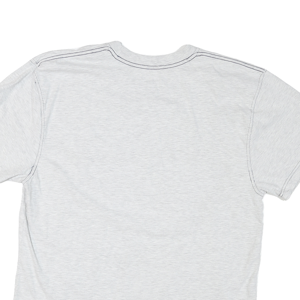 CHAMPION Mens White Graphic T-Shirt XL Short Sleeve Crew Neck Classic Cotton