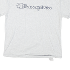 CHAMPION Mens White Graphic T-Shirt XL Short Sleeve Crew Neck Classic Cotton