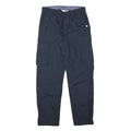 H&M Mens Cotton Blend Navy Relaxed Cargo Trousers W29 L29 Drawstring Casual