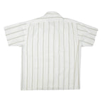 BAPST Mens Shirt White Striped L