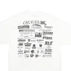 HANES Mens White Cars On K 2008 Graphic T-Shirt L Short Sleeve Crew Neck Casual