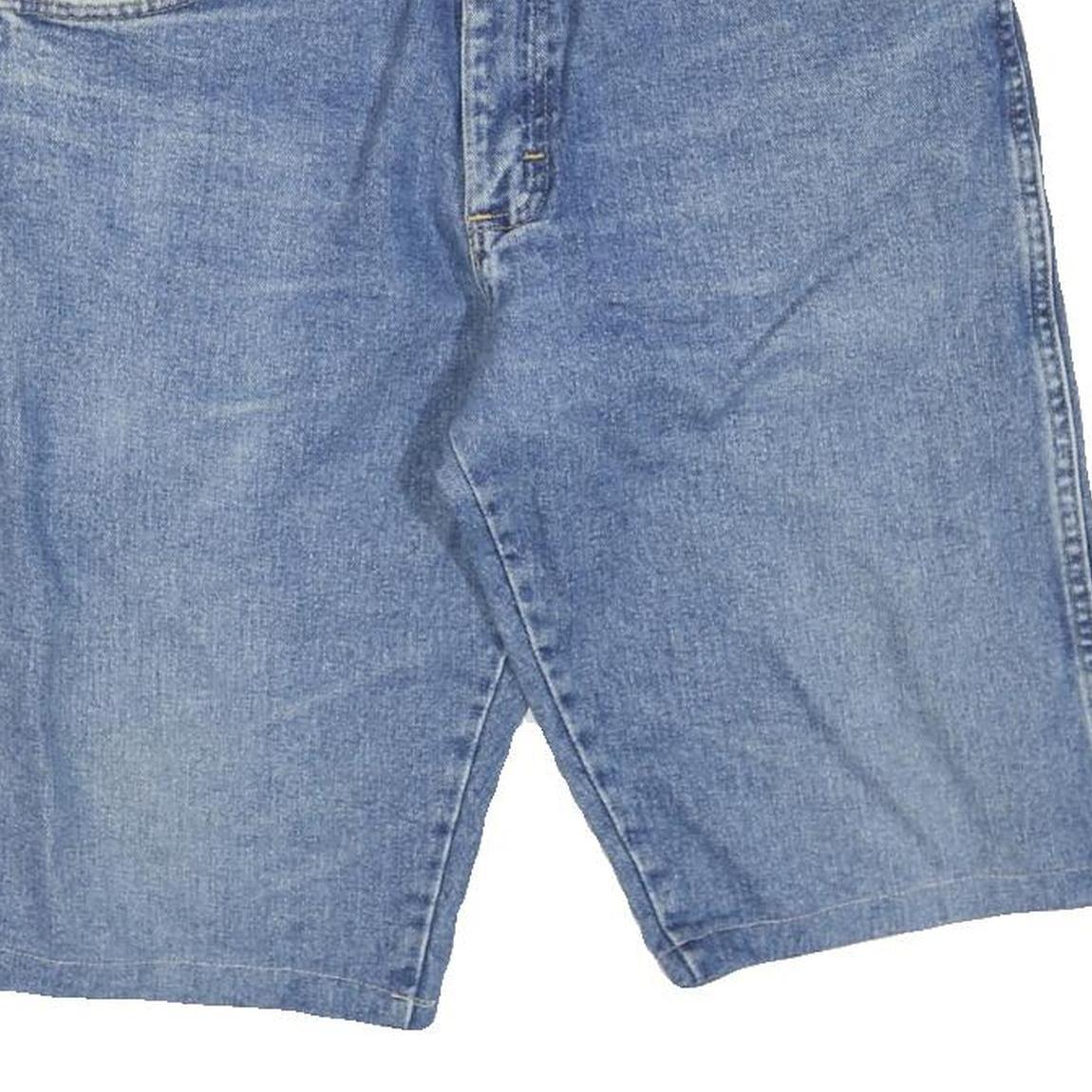 WRANGLER Mens Denim Blue Shorts L W36 Classic Fit Casual Cotton Blend