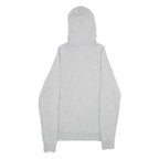REEBOK Mens Grey Full Zip Hoodie S Cotton Casual Tracksuit Top