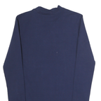 FILA Womens Navy Blue Logo Printed Bodysuit Long Sleeve Crew Neck XS Cotton