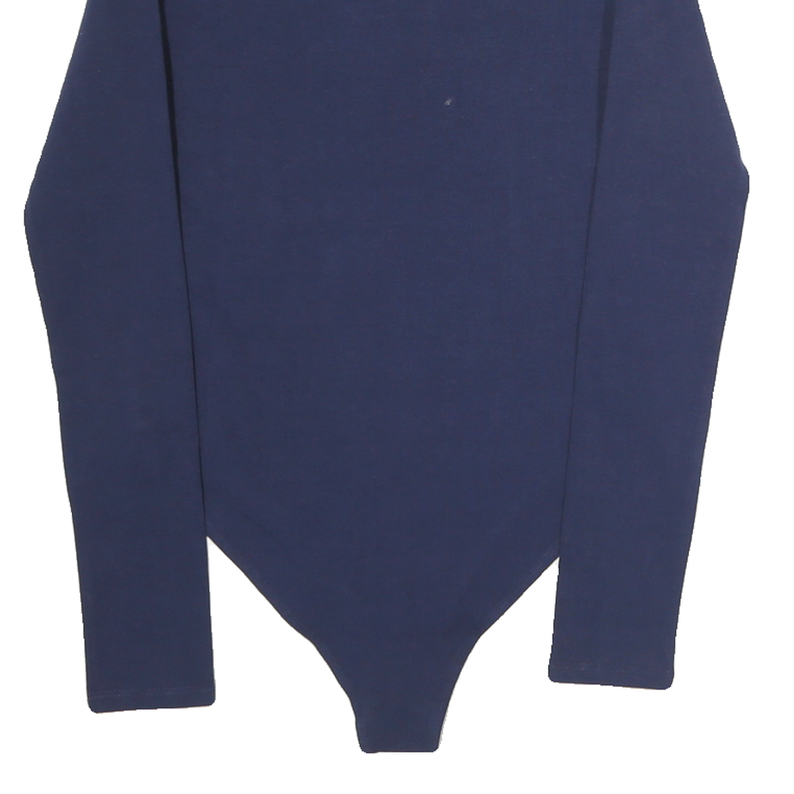 FILA Womens Navy Blue Logo Printed Bodysuit Long Sleeve Crew Neck XS Cotton