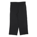 MASSIMO DUTTI Womens Black Polyester Blend Relaxed Straight Trousers W36 L28