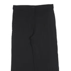 MASSIMO DUTTI Womens Black Polyester Blend Relaxed Straight Trousers W36 L28