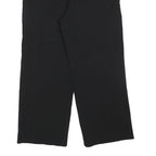 MASSIMO DUTTI Womens Black Polyester Blend Relaxed Straight Trousers W36 L28