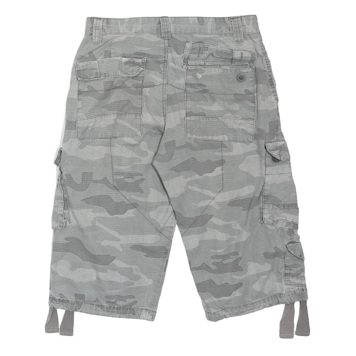 MILITIA SURPS Mens Shorts Grey Camouflage Cargo M W32 Authentic Classic
