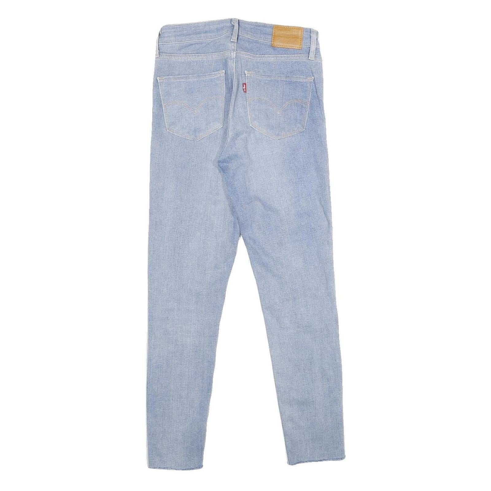 LEVI'S 721 HIGH RISE SKINNY BIG E Womens Jeans Blue Slim Skinny Denim Medium W26