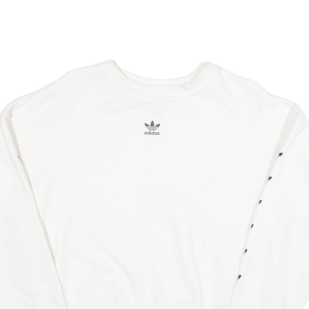 ADIDAS Womens Sweatshirt White UK 6