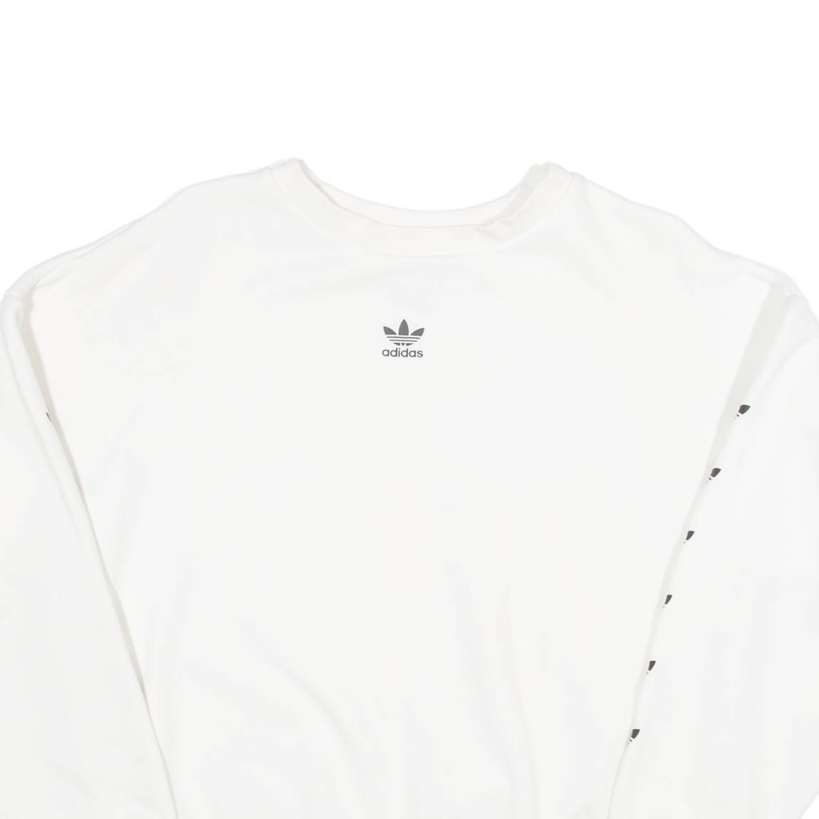 ADIDAS Womens Sweatshirt White UK 6