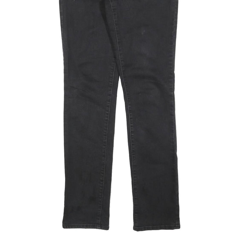 LEVI'S Womens Jeans Black Slim Skinny Denim Raw W27 L34 Stylish Comfort