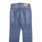 TRUE RELIGION Womens Slim Light Blue Denim Jeans W28 L26 Zip Closure Stylish