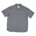 DICKIES Mens Grey Workwear Cotton Blend Shirt XL Casual Button-Up