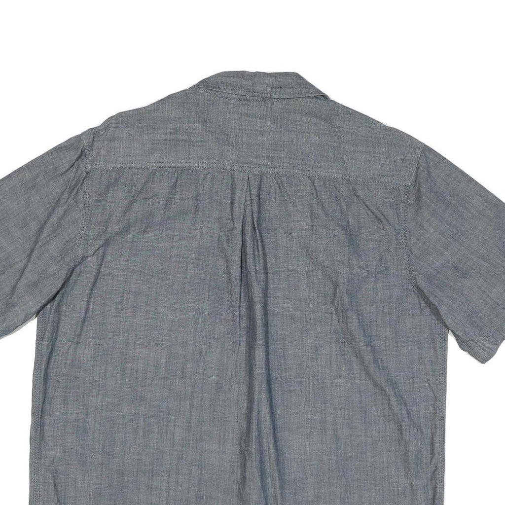 DICKIES Mens Grey Workwear Cotton Blend Shirt XL Casual Button-Up