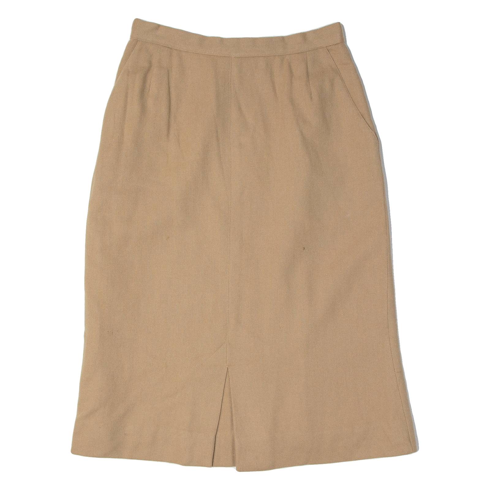 EVAN PICONE Womens Pencil Skirt Beige Knee Length Wool S