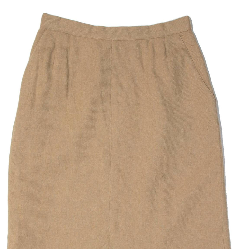 EVAN PICONE Womens Pencil Skirt Beige Knee Length Wool S