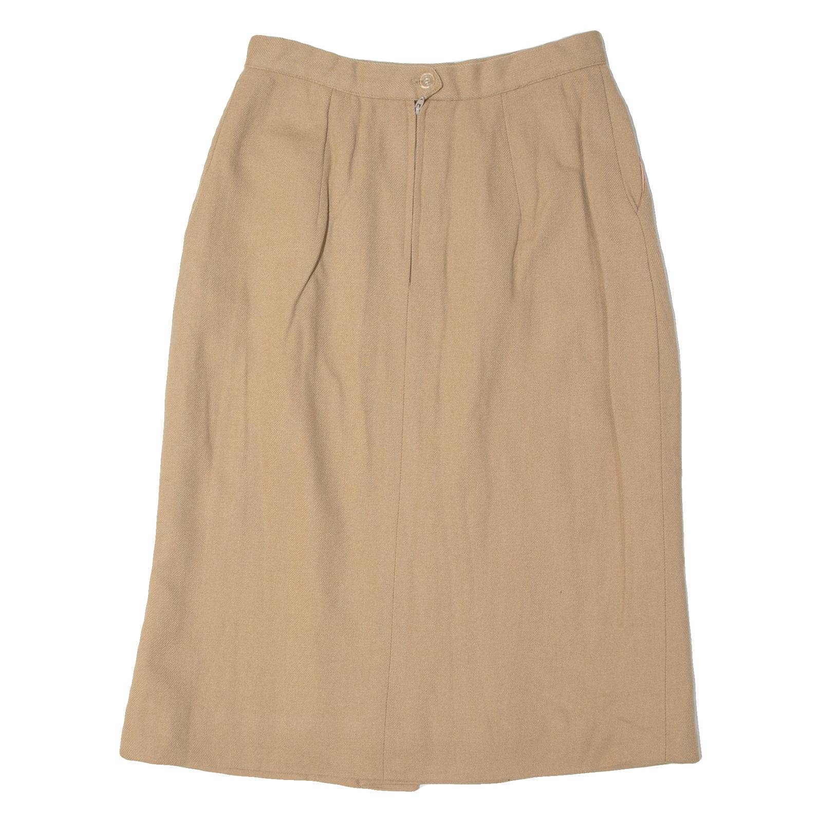 EVAN PICONE Womens Pencil Skirt Beige Knee Length Wool S