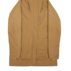 COLUMBIA Womens Brown Outdoor Jacket S Polyester Blend Woven Plain Zip Hooded