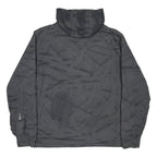 CARHARTT Slush Mens Grey & Black Nylon Zip Ski Jacket XL Plain Hooded Workwear