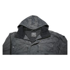 CARHARTT Slush Mens Grey & Black Nylon Zip Ski Jacket XL Plain Hooded Workwear