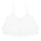 ZARA Womens Camisole Blouse White Sleeveless Viscose S