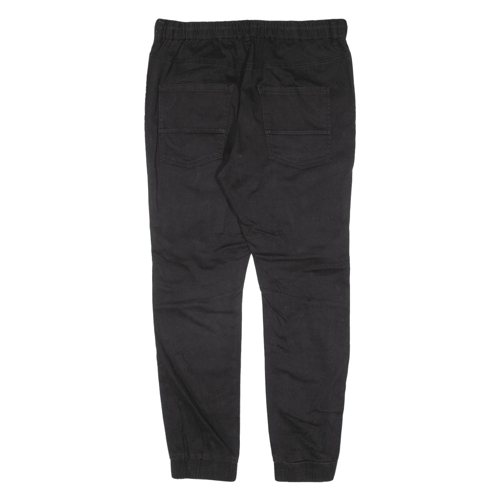 YES OR NO Cargo Womens Trousers Black Slim Skinny W32 L27