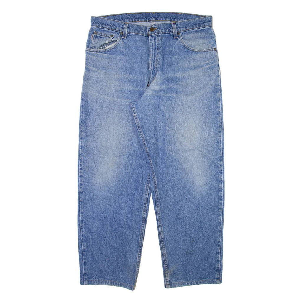 CARHARTT Mens Jeans Blue Regular Tapered Stone Wash W34 L28