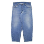CARHARTT Mens Jeans Blue Regular Tapered Stone Wash W34 L28