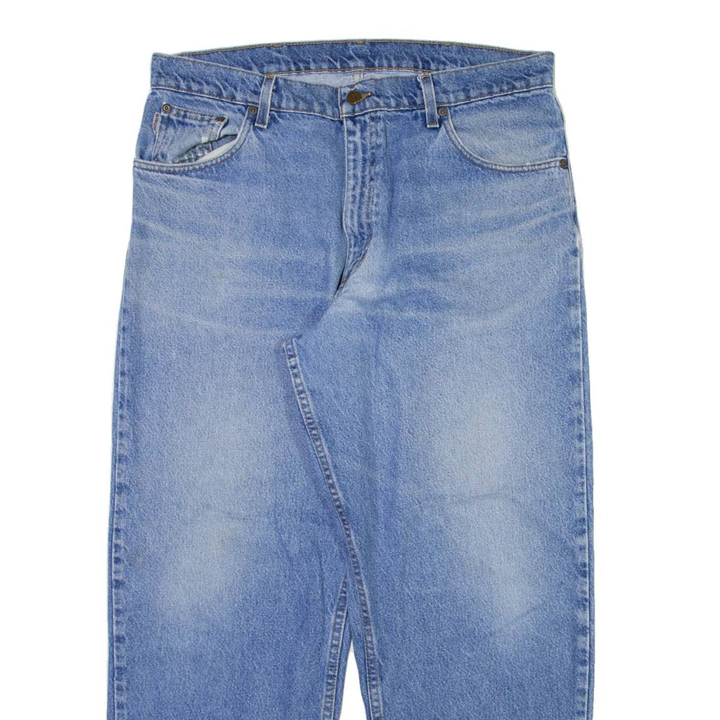 CARHARTT Mens Jeans Blue Regular Tapered Stone Wash W34 L28