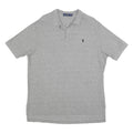 POLO RALPH LAUREN Mens Grey Short Sleeve Plain XL Classic Cotton Blend Polo