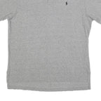 POLO RALPH LAUREN Mens Grey Short Sleeve Plain XL Classic Cotton Blend Polo
